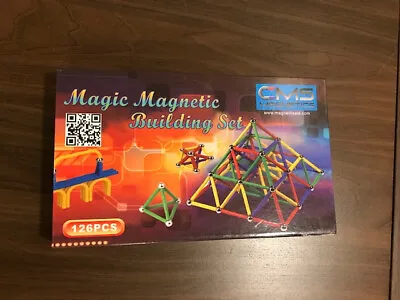 Magic Magnetic Building Set - CMS Magnetics 126 Pieces • $16.99