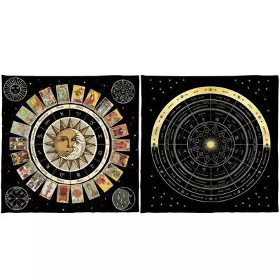 Square Pendulum Mat Altar Tablecloth Board Game Card Pad Rune Table Cloth • £7.37