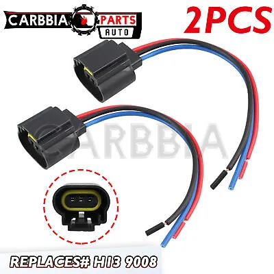 9008 H13 Female Socket Headlight LED Plug Wire Harness Sockets Adapter Connector • $7.92