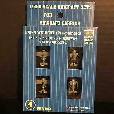 Trumpeter 06402 F4f-4 Wildcat Aircraft Set For Aircraft Carrier-nib-1/350 Scale • $19.75