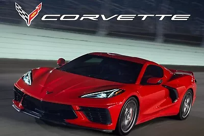 2022 Corvette C8 Tech Red POSTER 24 X 36 INCH • $40.75