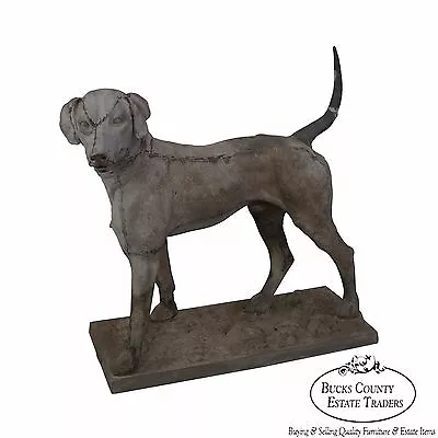 Antique 19th Century Zinc Morley's Dog Statue By J.W. Fiske (A) • $39500