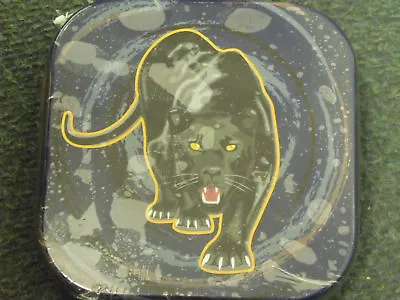 Hama 90038 Black Panther  Tin Storage Case CD DVD Metal - Holds 24 CD's • £6.72