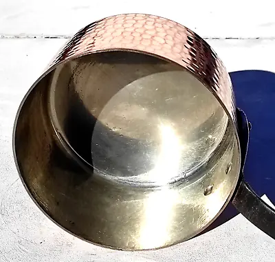 Vintage French 6.5inch Copper Saucepan Made In France Mint Tin Lining 2mm 3.3lbs • $232