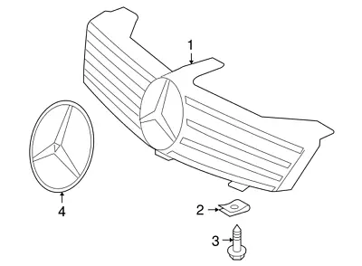 Mercedes Benz Genuine CLS 55 AMG CLS 63 AMG 2006-2008 Front Grille 2198800783 • $690