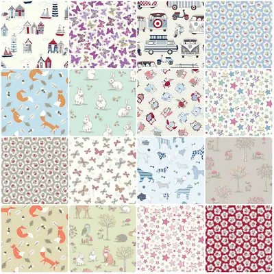 £2.99 • Buy 100% Cotton Printed Poplin Fabric Sheeting Material For Crafts & Quilting 54 