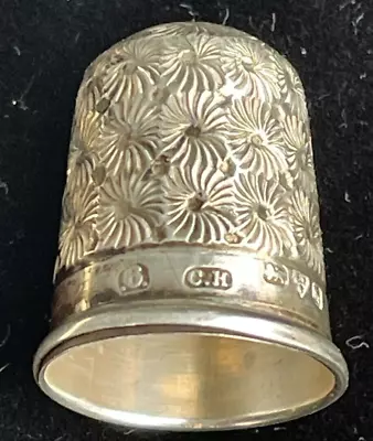 Solid SILVER THIMBLE BY Charles Horner Assayed 1915 CHESTER Excellent Condition • £8.99