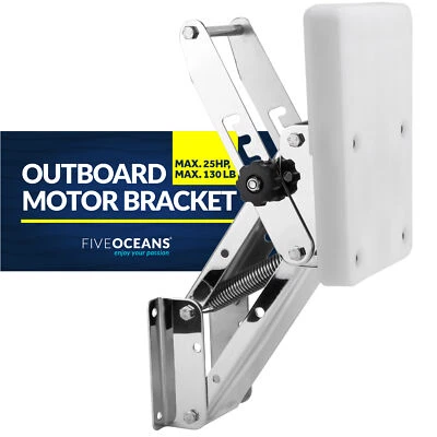 $235.66 • Buy Stainless Steel Adjustable Outboard Motor Bracket, Max. 25 Hp, Max. 130 Lb, 11 