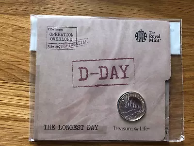 2019 D-Day Landings 75th Anniversary Brilliant Uncirculated £2 Coin Pack • £9.99