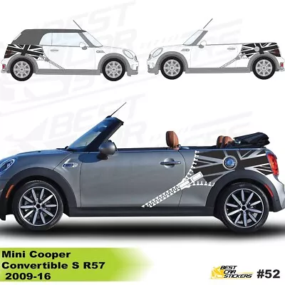 Side Stripes Stickers For Car Fits Mini Cooper Vinyl Stickers Made In UK Decals • £46.99