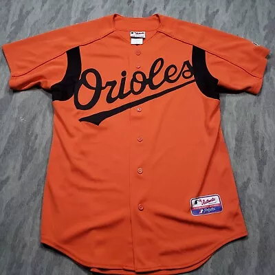 Baltimore Orioles Jersey Mens Medium Orange Short Sleeve MLB Baseball Majestic • $24.99