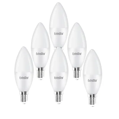 6/10 Pack Small Screw E14 5W/6W/7W LED Candle Light Bulbs Energy Saver Warm Cool • £9.99