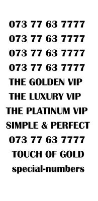 £89.99 • Buy Gold Luxury Vip Platinum Rare 77..777 Business Mobile Number - Platinum 77..777