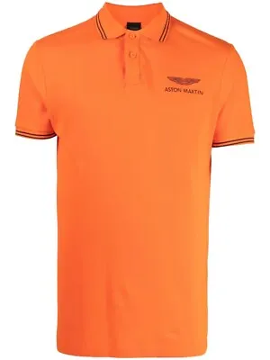 £34.99 • Buy Hackett Aston Martin Racing AMR Orange Tipped Polo Shirt 