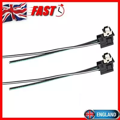 2pcs Car Halogen Lamp Headlight Socket Harness H1 Connector Plug Adapter Wire • £5.39