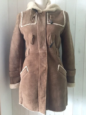 £150 • Buy Comptoir Des Cotonniers Sheepskin Hooded Toggle Coat 12