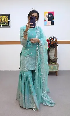 £44.27 • Buy Suit Indian Women Designer Wedding Party Pakistani Salwar Kameez Wear New Dress