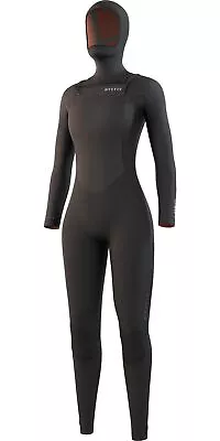 Mystic Womens Gem 6/4/3mm Chest Zip Hooded Wetsuit - Black • $479.29