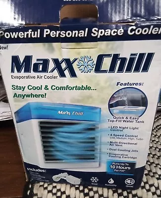 Maxx Chill 120-Volt White Ventless Portable Air Conditioner Hydro-Chill Tech • $27.89