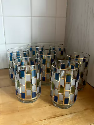 Libbey Nordic Glasses Vintage Modern Retro 1960s Mid Century Tumblers High Ball • $64.03