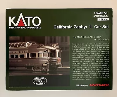 Kato 106-057-1 California Zephyr 11 Car Set N-scale • $495