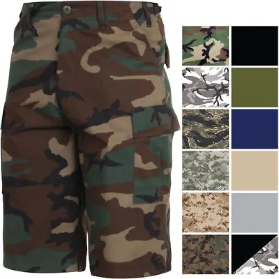 Extra Long Cargo Tactical Shorts Camo BDU Uniform Military Fatigues Below Knee • $33.99