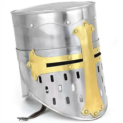 Nautical Medieval Templar Crusader Knight Helmet Greek Roman Spartan Armour .... • $176.59