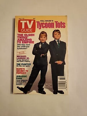 1993 August 7-13 TV Guide Olsen Twins (SM1) • £14.13