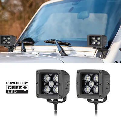2x3INCH 100W CREE LED Ditch Light Spot Cube Pods Driving Offroad Reverse SUV Fog • $34.99