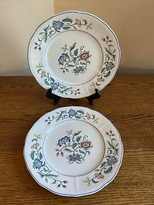 SET OF 2 Villeroy & Boch DELIA 8-1/2  Salad Luncheon Plates; Excellent Condition • $14.99