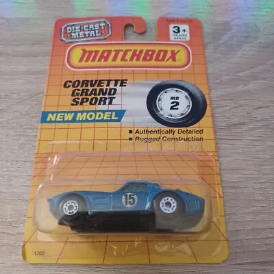 Matchbox 1/64 Diecast Super Spin Car Wash MB2 Blue Corvette Grand Sport • $2