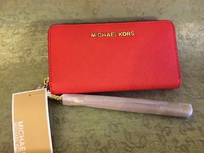 MICHAEL Michael Kors  Jet Set Saffiano Leather Phone Wristlet • $65