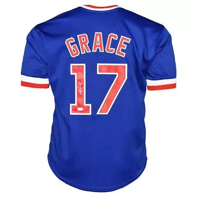 Mark Grace Signed Chicago Blue Baseball Jersey (JSA) • $63.95