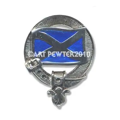 Art Pewter Saltire ((Scotland Flag)) Clan Crest Cufflinks CCL-C125 Scottish • £20.50