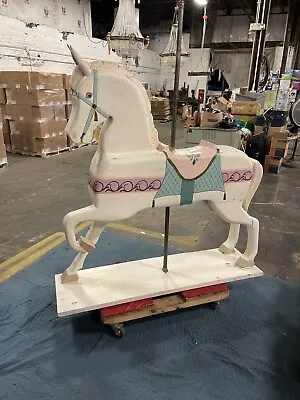 $1200 • Buy Antique/Vintage Carnival Carousel Wood Horse - Stander - Hand Made, Beautiful