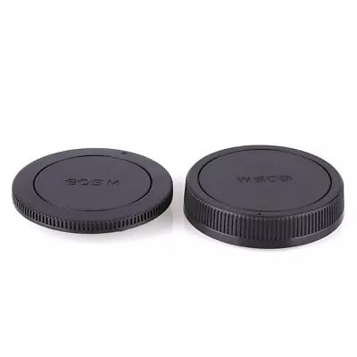 Rear Lens And Body Cap Cover For Canon EOS M M5 M6 M50 M100 EF-M Mount • $8.88