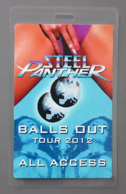 Steel Panther Backstage Pass Laminated Balls Out Tour 2012 ALL ACCESS ! • $18.99