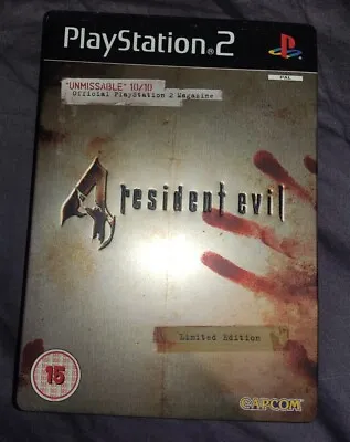 Resident Evil 4 (Sony PlayStation 2 2005) Limited Edition Steelbook • $75