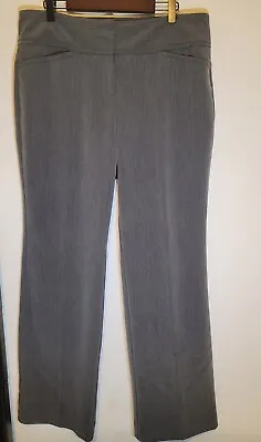 ELLE Straight Leg Gray Dress Pants Career Trousers Sz 12 • $17