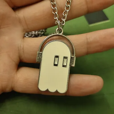 Undertale Music Ghost Napstablook Necklace Pendant +Chain 4cm • £3.66