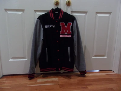 $32 • Buy Disney Mickey Mouse Lettermen Jacket Size XL