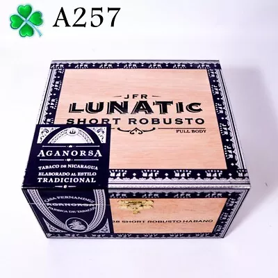 Lunatic Short Robusto Habano Wooden Cigar Box 6.5  X 5.5  X 3.5  A257 • $5.55