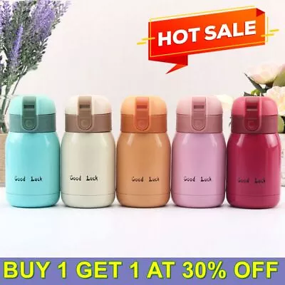 200ml Mini Thermo Cups Travel Stainless Steel Vacuum Flask Drink Coffee Mug NEW • £9.96