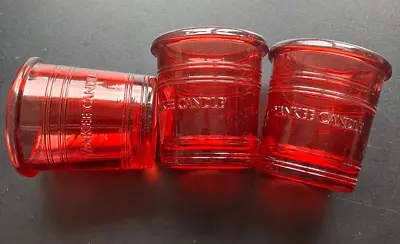 3 X Yankee Candle Votive Holder Red Brand New • £10.99