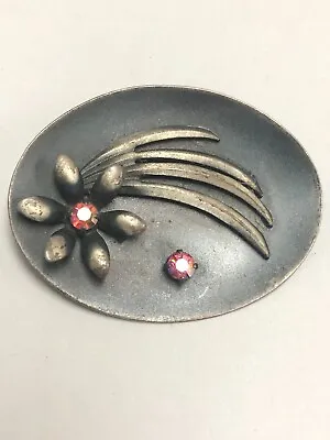 Vintage West Germany Brooch Pin With Ab Rhinestones • $15.99