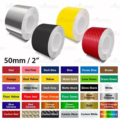 1  2  3  4  Roll PinStripe PinStriping Solid Trim Line Tape Vinyl Car STICKERS • $15.80