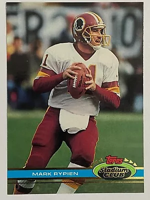 1991 Topps Stadium Club #393 Mark Rypien Washington Redskins • $0.99