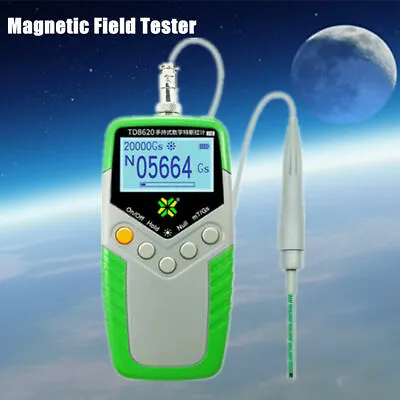 Handheld Tesla Meter Digital Gauss Meter Surface Magnetic Field Tester 0-2400mt • $76