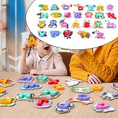 Alphabet Pairing Puzzle Hand Eye Coordination Educational Toy Montessori Toy • $22.30