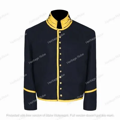 US Civil War Union Navy Blue Cavalry Shell Jacket With Yellow Trim Size 50 R! • $45